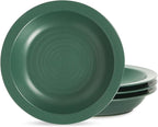 Stone Lain Orbit 4-Piece Pasta Bowl Set Stoneware, Green