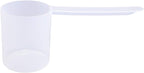 Plastic Measuring Scoop, (80 cc | 1/3 Cup | 2.7 fl oz. | 80 mL) Long Handle Spoons for Powders, Granules, Coffee, Pet Food, Baking Supplies, Protein and Other Dry Goods, BPA Free (Set of 1)