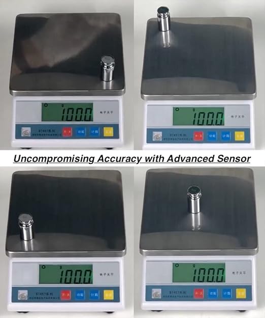 Precision Scale 10kgx0.1g,Accurate Electronic Balance,Industrial Counting Scale for Laboratory,Jewelry Store,Kitchen(10kg, 0.1g)