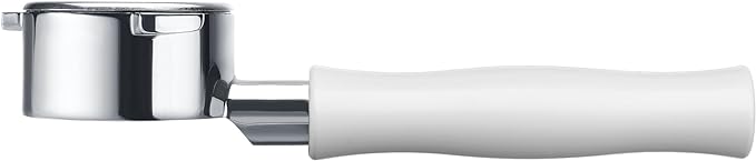 Normcore 54mm Bottomless Portafilter Fits Breville Sage Barista Express Machines, Barista-Grade Naked Espresso Tool, Included 18g Filter Basket, Anodized Aluminum Handle, White