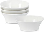 Stone Lain Quadro 4-Piece Bowl Set Porcelain, White