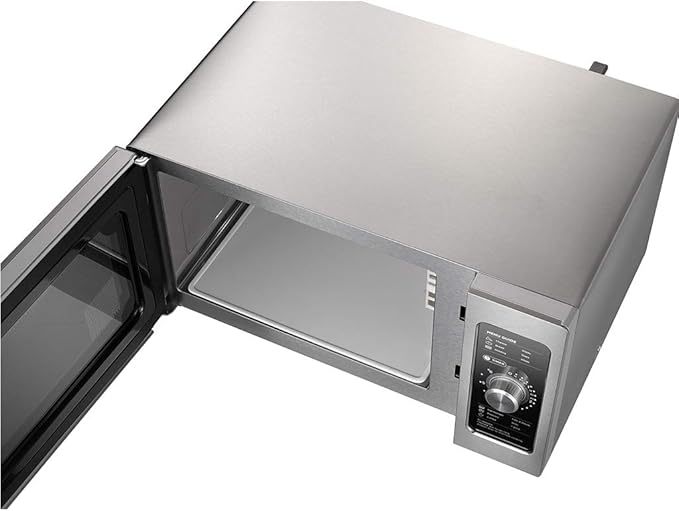 Midea Equipment 1025F0A Countertop Commercial Microwave Oven with Dial, 1000W, Stainless Steel.9 CuFt