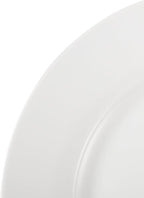 Amazon Basics 6-Piece White Dinner Plate Set, 10.5 inches