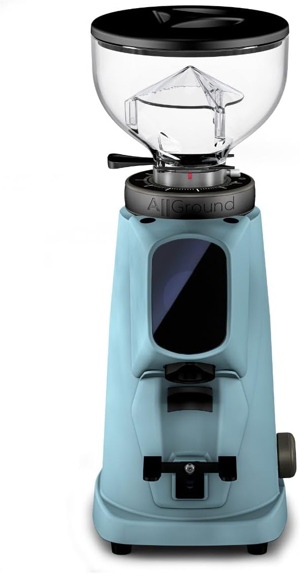 AllGround Sense All Purpose Home Coffee Grinder - Residential Grinder - Made in Italy - By Fiorenzato (Pastel Blue)
