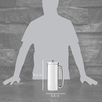 ESPRO P7 French Press Coffee Maker - Double-Walled Stainless Steel Insulated with Micro-Filter, 18 Ounces, Polished Stainless Steel