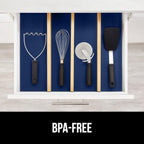 GORILLA GRIP Slip Resistant Drawer and Shelf Liner 2 Pack, Non Adhesive Water Resistant, Easy Clean and Trim, Smooth Surface Liners for Kitchen Cabinet, Shelves, Drawers, Pantry, 12 in x 10 FT, Navy