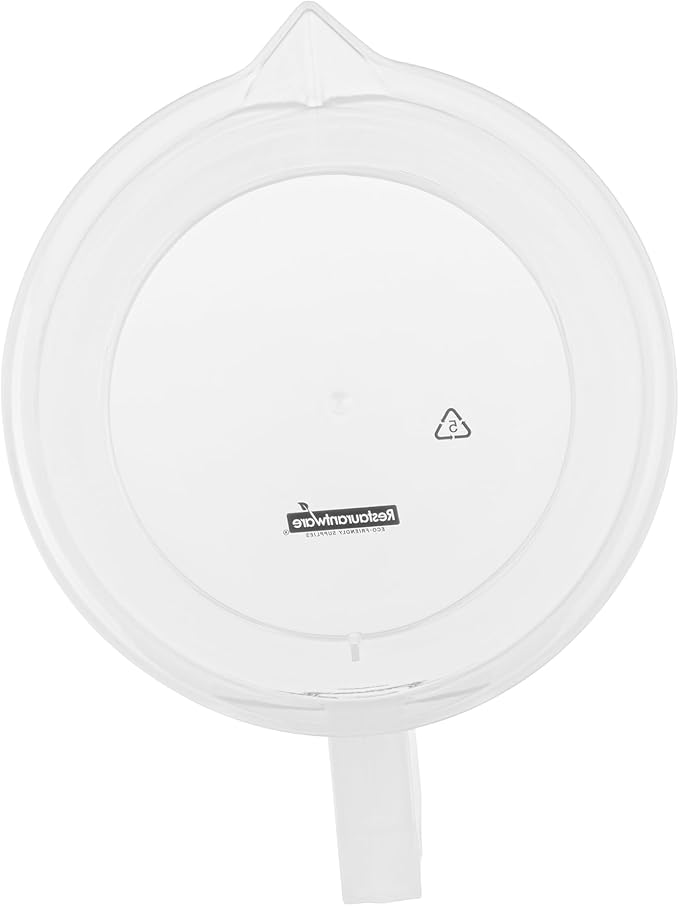 Restaurantware Measuring Cups 4 Quarts Pack of 10 Conical Spout Liquid Measuring Cups Embossed Ml and Oz Graduations, Clear Plastic Scaling Vessel with Handle, For Cooking, Baking, For Oil, Flour