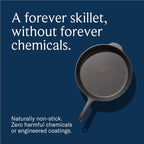 Field Company 16-Inch (Double-Handled) Cast Iron Skillet – No.16, Perfect for 8+ Servings, Oven Roasting & Live-Fire Grilling, Smooth & Preseasoned, Made in USA, Non-Toxic, Vintage Design