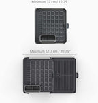 Joseph Joseph Extendable Dish Drying Rack with Dual Parts - Stainless Steel, Non-Scratch, Movable Utensil Drainer & Drainage Spout, Gray