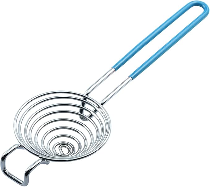 CAMKYDE Egg Separator Food Grade Stainless Steel Egg Yolk White Separation Tool (Blue)