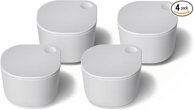 Caraway 4pc Dot Inserts - Dash Ramekins w/Lid - Easy to Store, Non Toxic - Perfect for Sauces, Garnish, & Small Snack or Sides
