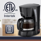 Newhouse Electric Coffee Machine NHCM-001-5, 5-Cup Coffee Maker with Auto Shut Off, Electric Pot with Metal Mesh Coffee Filter Basket, ETL Certified for Hospitality and Residential Use