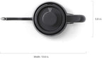 BALMUDA The Kettle | Electric Gooseneck Kettle | Lightweight | Stainless Steel | 0.6L (20fl oz) Capacity | Neon Light Indicator | Perfect for Tea and Coffee | US Version | Black