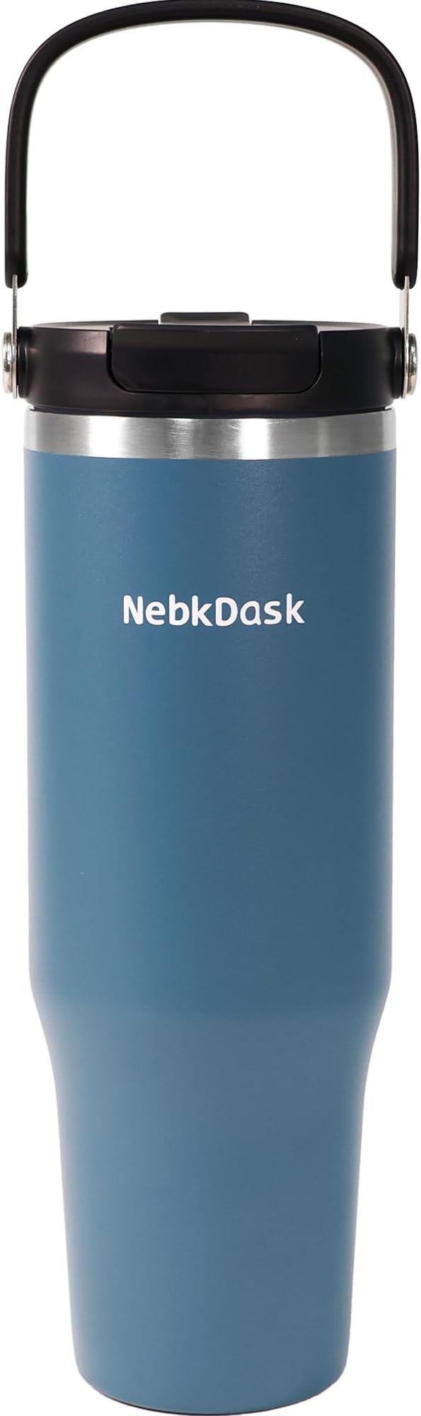 Insulated Stainless Steel Bottle 40oz with 2-in-1 Straw and Spout Lid Water Bottle Keep Cold 24H, Leak-Proof, Fits in Car Cup Holder, Travel, and School（Blue）