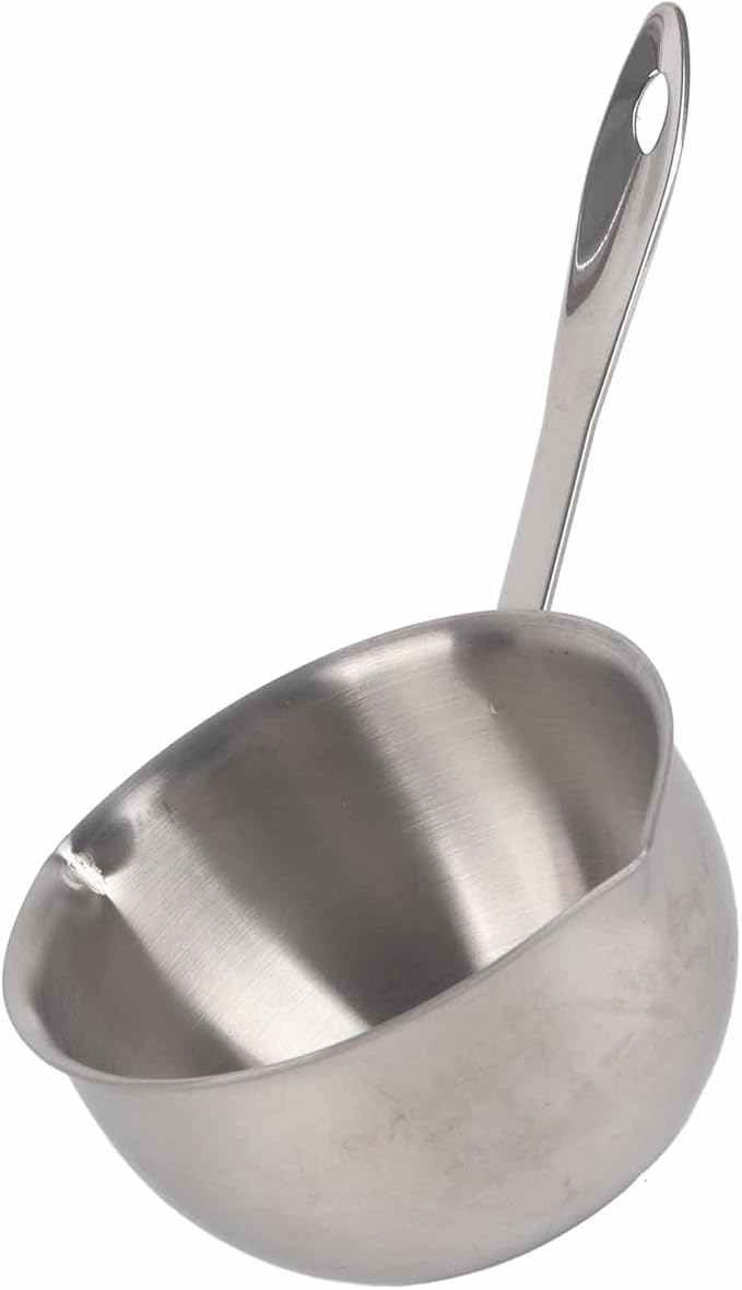 Butter Warmer Pot, AllinOne, Flat Induction Base, Stainless Steel, Mini Butter Hotpot, Milk Pot, Small Pot (300ML)