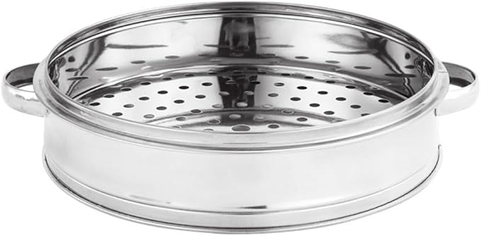 Stainless Steel Steamer Tray for Healthy Cooking for Vegetables, Meat, and Baby Food (20cm Steamer)