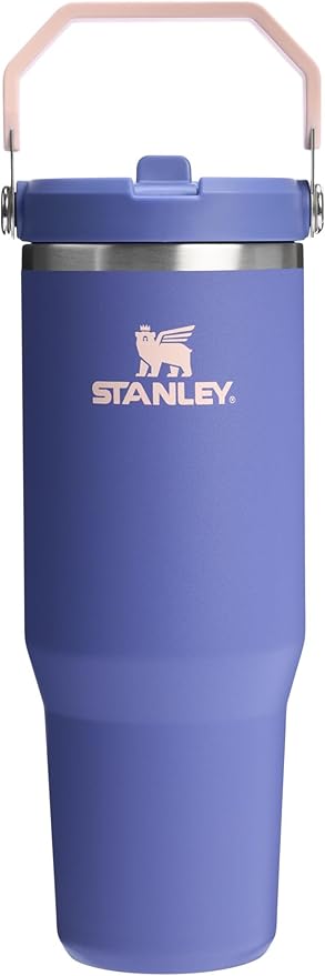 Stanley IceFlow 2.0 Flip Straw Tumbler with Handle 30 oz | Twist On Lid and Flip Up Straw | Leak Resistant Water Bottle | Insulated Stainless Steel | BPA-Free | Exclusive Lupine
