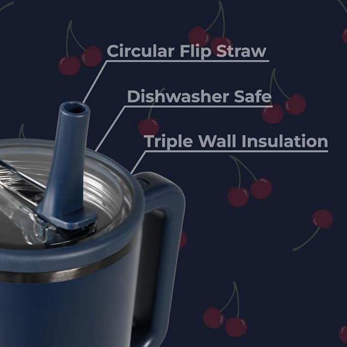 HydroJug Kids - 20 oz Insulated Kids Water Bottle with Flip Straw & Handle | Leak-Proof & Durable | Perfect for School, Sports, Lunch, Travel & Camp, Midnight