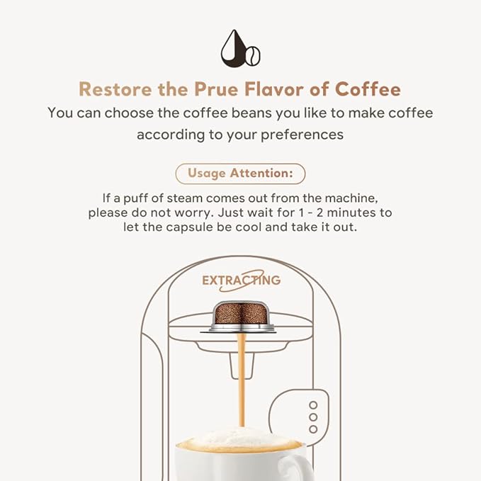 Stainless Steel Reusable Tassimo Pods with 4 Black Silicone Lid 60/180/200/220ml RefillableTassimo Coffee Pads wtih Tamper Compatible for Bosch Tassimo Machine