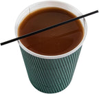 Restaurantware Restpresso 5 Inch Cocktail Stirrers 5000 Disposable Coffee Stirring Rods - Premium Odorless Black Plastic Stirrers For Coffee For Hot And Cold Drinks For Bars Or Offices