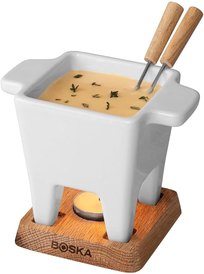 Boska Tapas Fondue Bianco - for 174 Grams of Melted Cheese - 300 ml