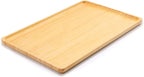 Upgrated Bamboo Serving Tray with Handles – Premium 15”x10” Lightweight Decorative Platter for Breakfast in Bed, Coffee Table, BBQ, Kitchen, Ottoman & Party – Perfect for Lap, Couch & Gifting