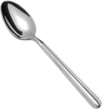 Fortessa Metropolitan 18/10 Stainless Steel Flatware Espresso Spoon, Set of 12,Silver