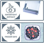 BopTop (1pc - 1700ml) Airtight Food Storage Container – Mechanical Silicone Seal Canister - BPA-Free - 1.79Qt