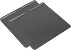 GoodCook AirPerfect 16" x 14" Nonstick Steel Insulated Cookie Sheets, No-Burn Baking Sheets with Large Handles, Set of 2, Gray