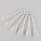 Porcelain Egg Spoons for Soft-Boiled Eggs Coffee Tea Desserts Ceramic Spoon Set of 12