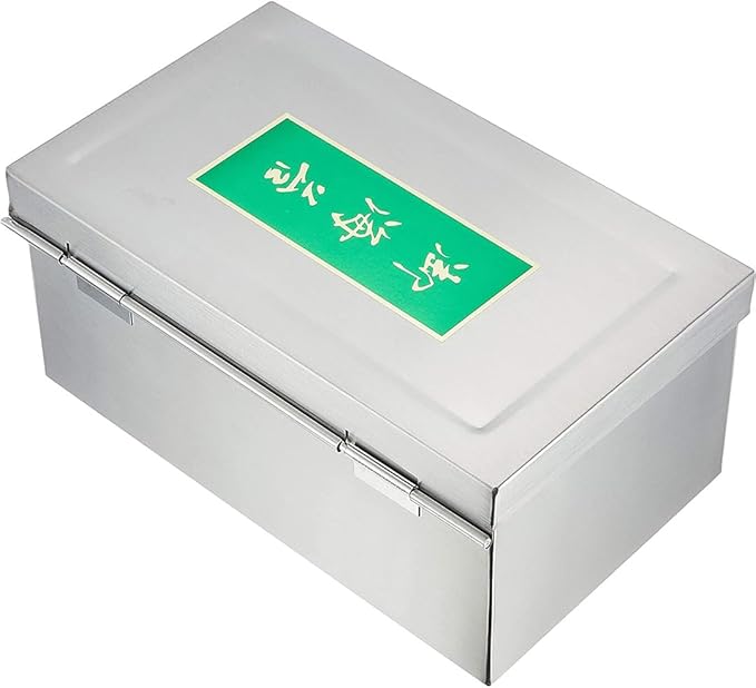 TIKUSAN Japanese Seaweed Container Sushi Nori Can Made in Japan Stainless Steel (Hinge)