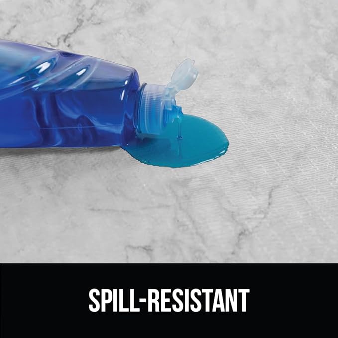 GORILLA GRIP DripGuard Drawer and Shelf Liner for Cabinet, Slip Resistant Non Adhesive Protection for Kitchen, BPA Free Smooth Surface Plastic Liners for Cabinets Bathroom Drawers 17.5x120 Inch Marble