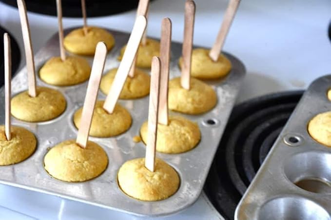 Gmark 5.5" Premium Wood Stirrer 2.3mm Thick 200 pc - Wood Coffee Stir Sticks for Tea Beverage, Corn Dog Stick Craft Stick 200/Bag GM1115B