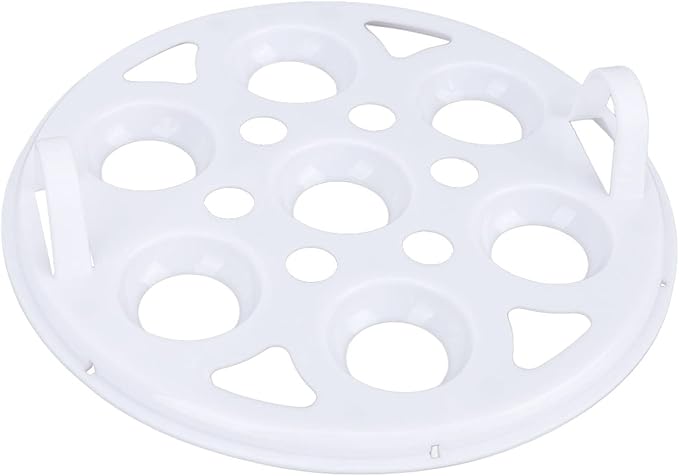 Chicken Egg Cooker Make Up to 7 Large Boiled Eggs Anti Dry Burning Automatic Power Off Egg Poacher with Heating Plate for Hard, Soft & Poached Eggs(Yellow)