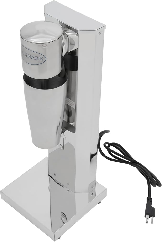 Milkshake Maker Single Head Electric Drink Mixer Commercial Milkshake Blender, 180W Stainless Steel Smoothie Mixer For Making Yogurt, Milk, Cocktails, Smoothies(Single Head,180W)