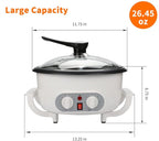 Upgrade Coffee Roaster Machine for Home Use, 110V Household Electric Coffee Bean Roaster with Timer 1200W Roasting Machine Peanut Bean Home Coffee Roaster