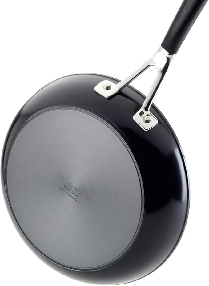 KitchenAid Hard Anodized Nonstick Frying Pans/Skillet Set, 8.25 Inch and 10 Inch, Onyx Black