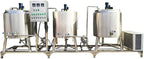 Commercial yogurt machine with pasteurization and cooling functions, suitable for dairy farms and food factories. 3-in-1 milk processing equipment with automatic cleaning function