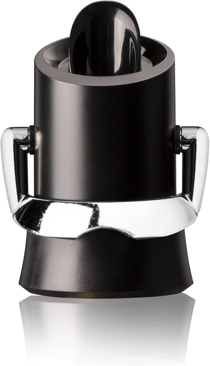 Vacu Vin Premium Champagne Bottle Stopper & Server - Preserve Bubbles for Up to a Week with Airtight Seal - Easy To Use, No Spill & Non-Drip Pouring - Kitchen Bar Counter Essentials