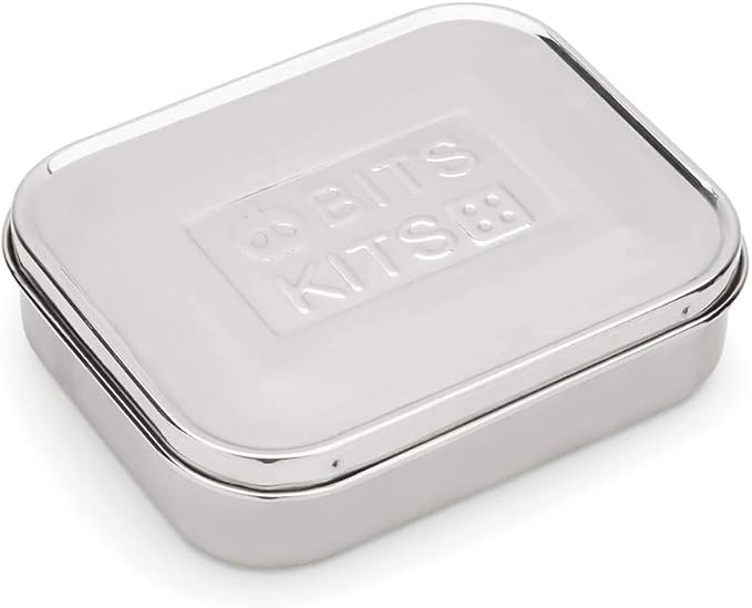 Stainless Steel Bento Box Lunch and Snack Container for Kids and Adults, 1 Compartment, 3 Cup Capacity, Color-Silver