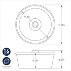 Nordic Ware Formed Angel Food Cake, 16 Cup, Twilight Blue