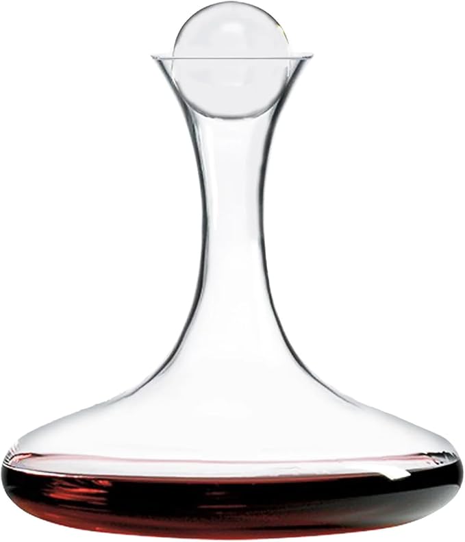 Ravenscroft Crystal | European-Made Decanter Gift Set |1 Handblown Decanter with Stopper (65 Fl Oz) and 4 Wine Glasses (21 Oz) | 100% Lead-Free Crystal
