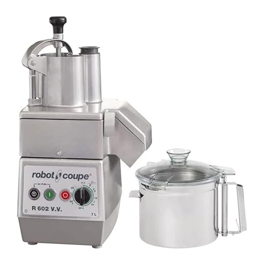 Robot Coupe R602VVB Variable-Speed 7-Quart Commercial Cutter/Mixer Food Processor, 120v