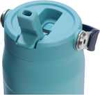 Stanley IceFlow Flip Straw 2.0 Water Bottle 24 oz | Built-In Straw for Travel and Sports | Lightweight and Leak Resistant | Insulated Stainless Steel | BPA-Free | Agave