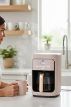Beautiful 14-Cup Programmable Coffee Maker, Touch-Activated Display, Auto Brew with 3 Flavor Options (Porcini Taupe)