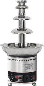 Chocolate Fountain 110V Electric 4-Tiers Digital Chocolate Fountain Melting Machine Heating Fondue Fountain,3kg of chocolate