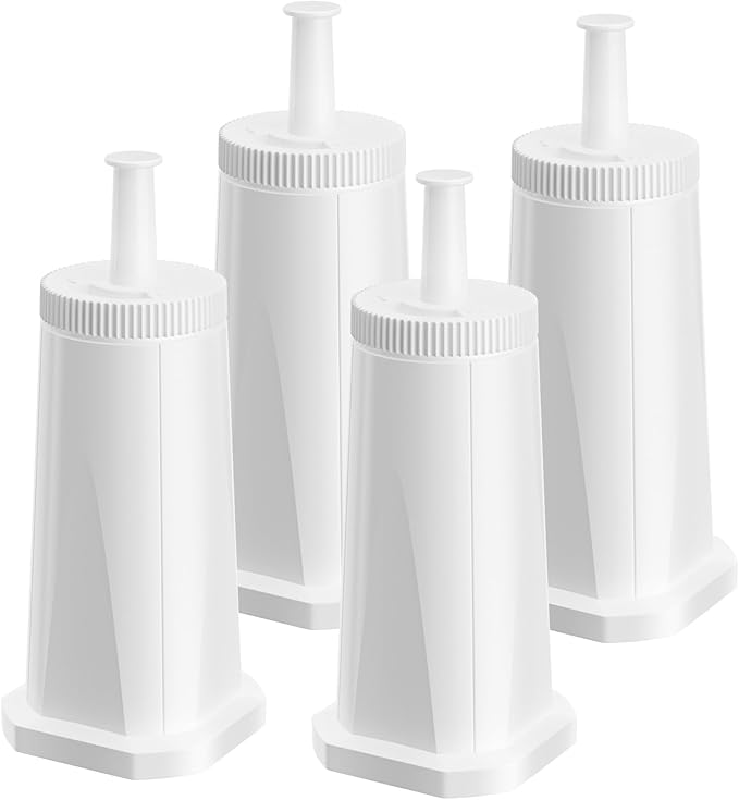 4 Pack Replacement Water Filters, Compatible with Breville Espresso Machines, Barista Touch BES880, Barista Pro BES878, Oracle Touch BES990, Oracle BES980, Dual Boiler BES920, Bambino, Sage