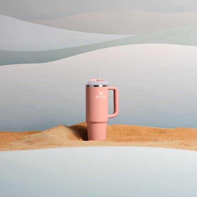 STANLEY Quencher H2.0 Tumbler with Handle and Straw 30 oz | Flowstate 3-Position Lid | Cup Holder Compatible for Travel | Insulated Stainless Steel Cup | BPA-Free | Exclusive Sienna