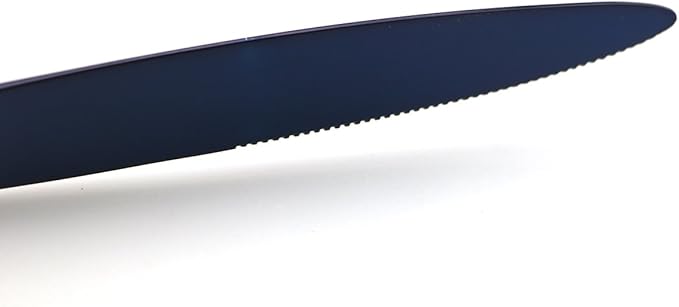 JASHII Luxury Jubilee Blue Flatware Set 20-Piece Iridescent Silverware Sets Replace Black Mirror Polished, 18/10 Stainless Steel Utensils For 4, Dinner Knife Fork Fork w/DESSERT COFFEE Spoon