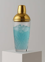 Godinger Dublin Cocktail Shaker, Martini Shaker, 17oz (Gold)